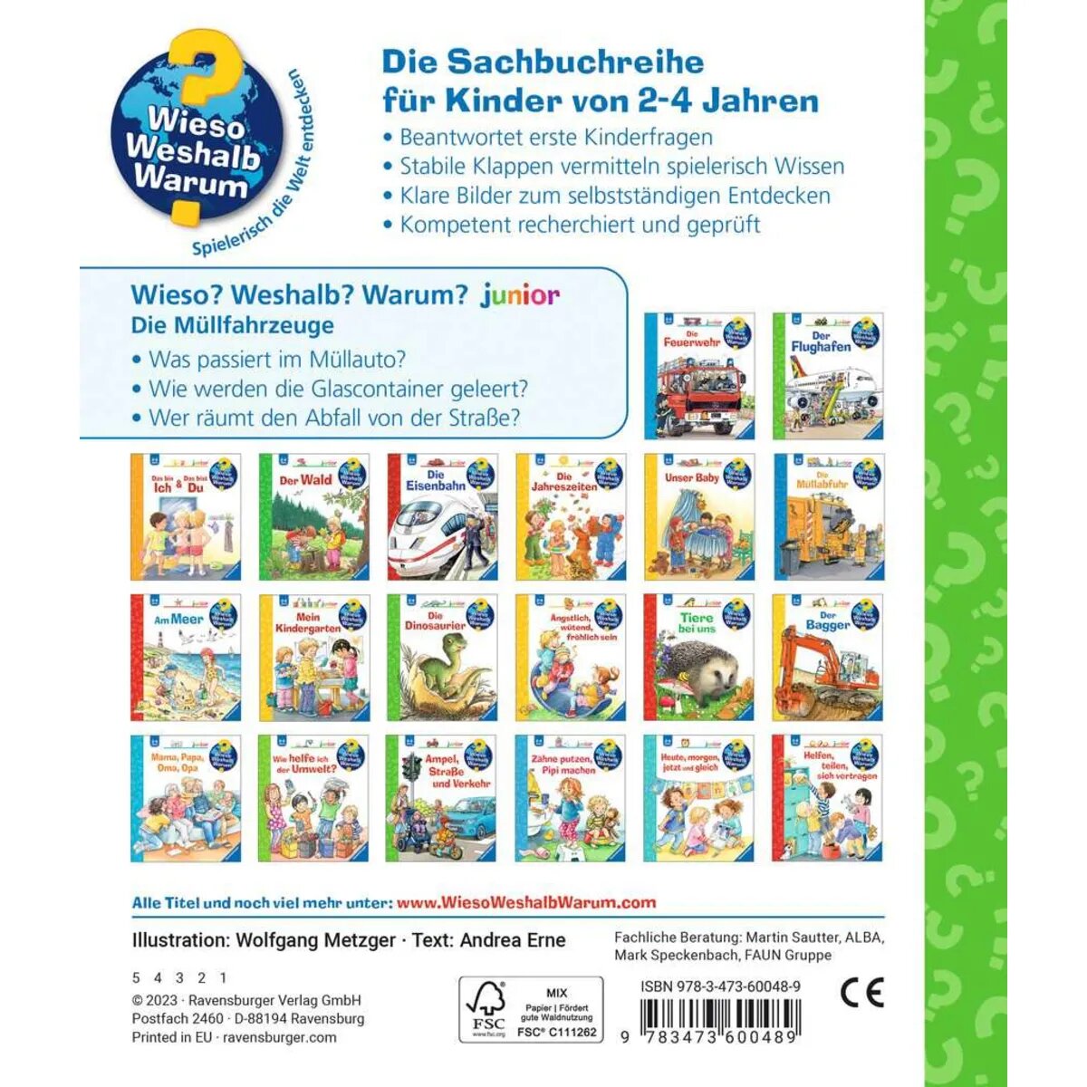 Ravensburger Wieso? Weshalb? Warum? junior, Band 74: Die Müllfahrzeuge