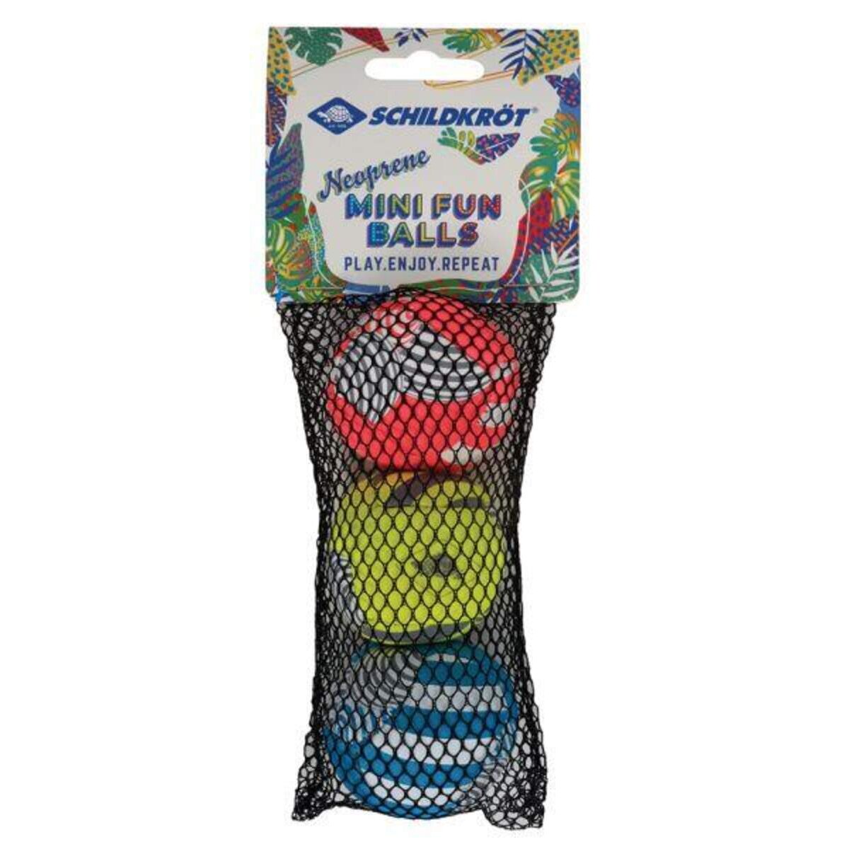 Schildkröt Neopren Mini-Fun-Bälle, 3 Stück