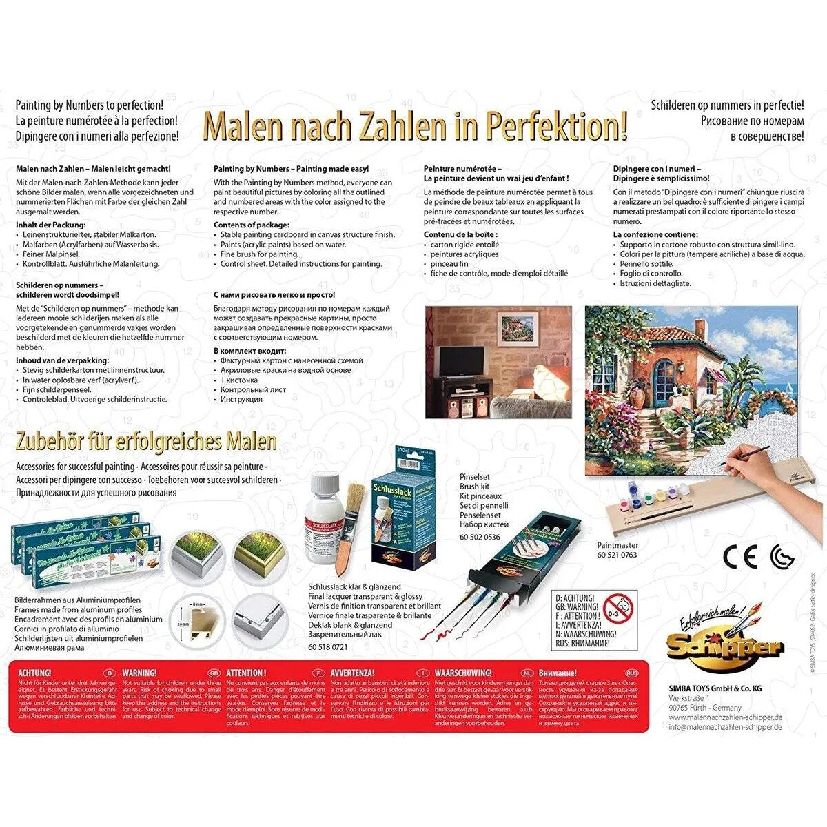 Schipper Malen nach Zahlen - Ferienhaus am Meer