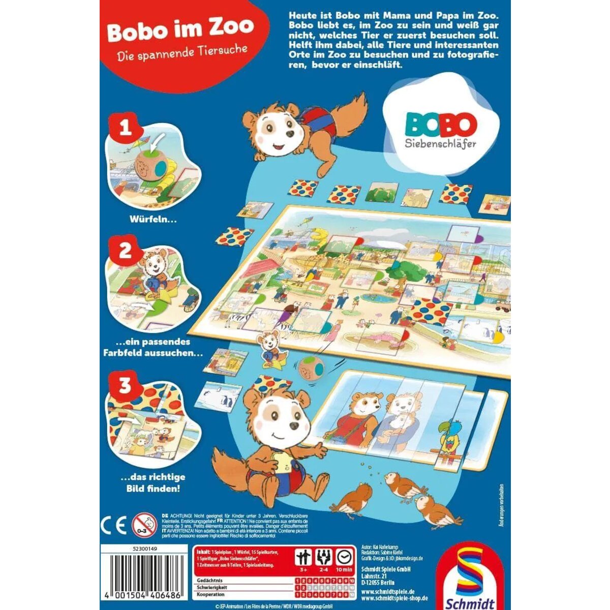 Schmidt Spiele Bobo Siebenschläfer, Im Zoo
