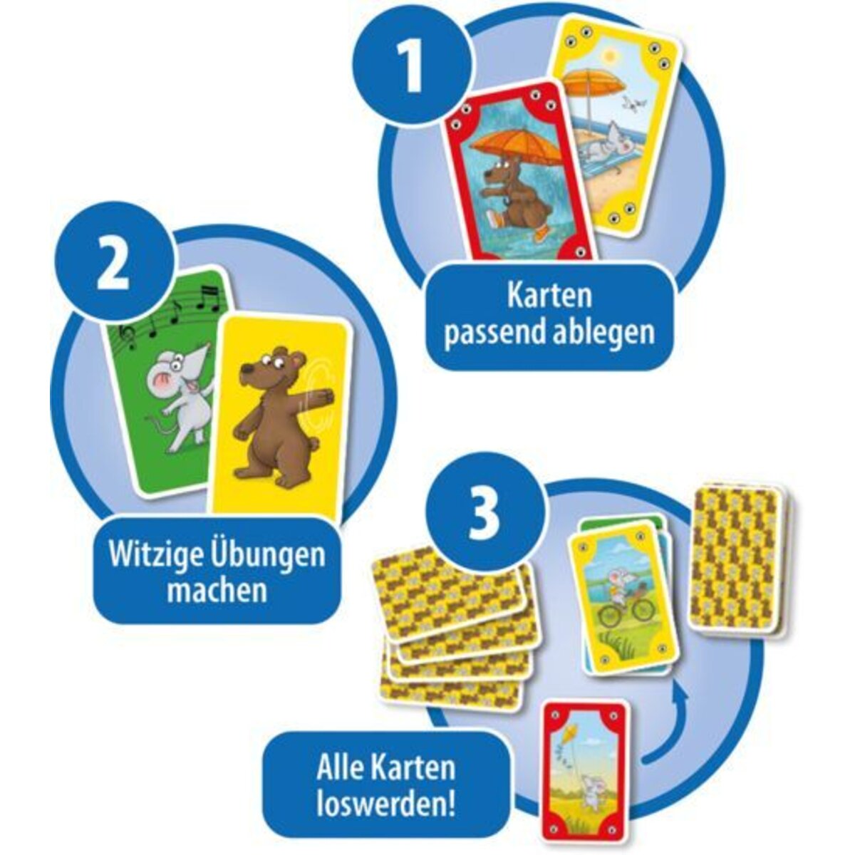 Schmidt Spiele Mauseschlau & Bärenstark, Bewegungs-Mau Mau