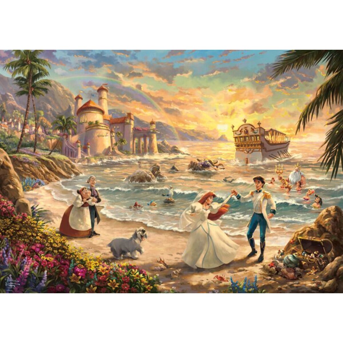 Schmidt Spiele Puzzle - Disney, The Little Mermaid Celebration of Love, 1000 Teile