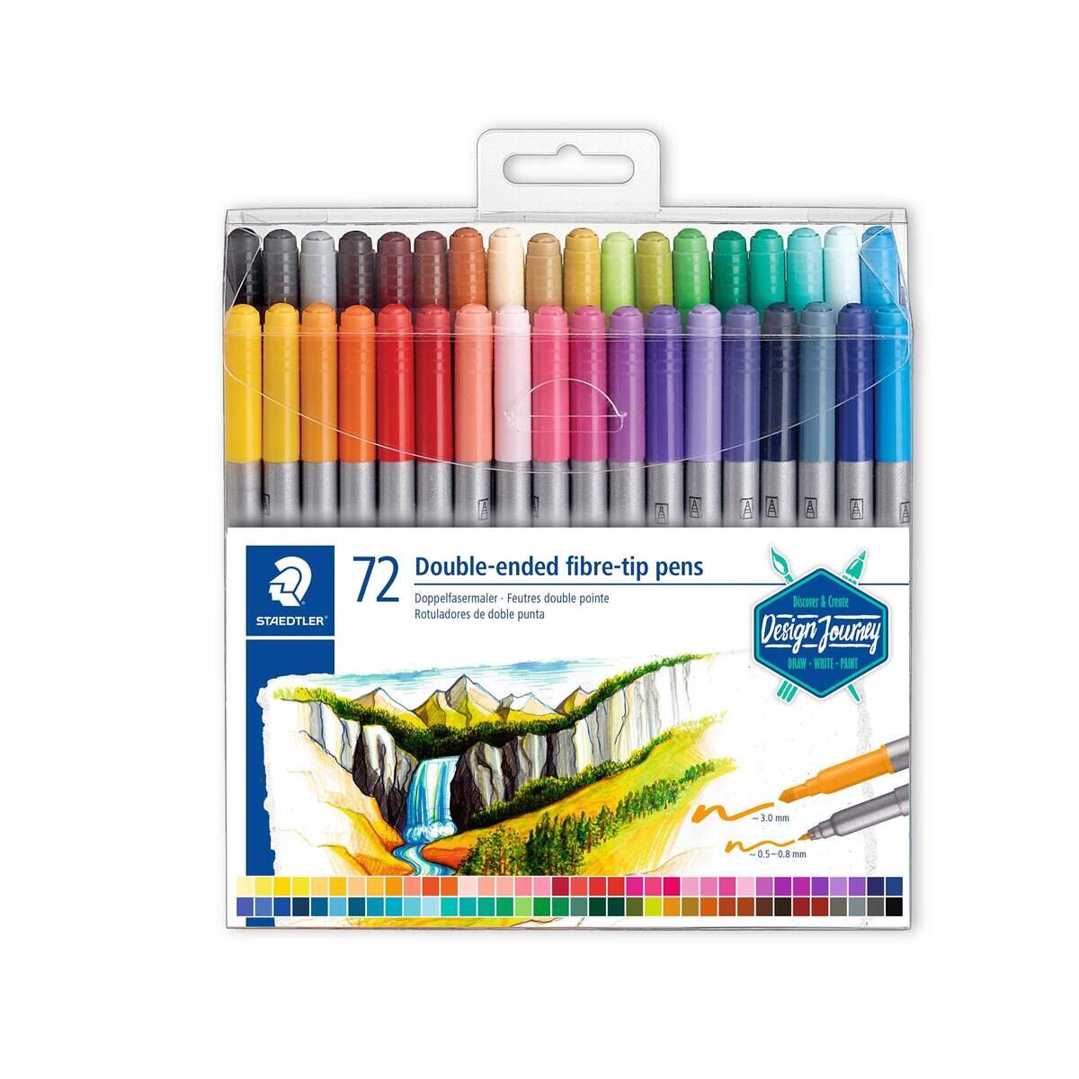 STAEDTLER® Doppelfasermaler, 72 Stück