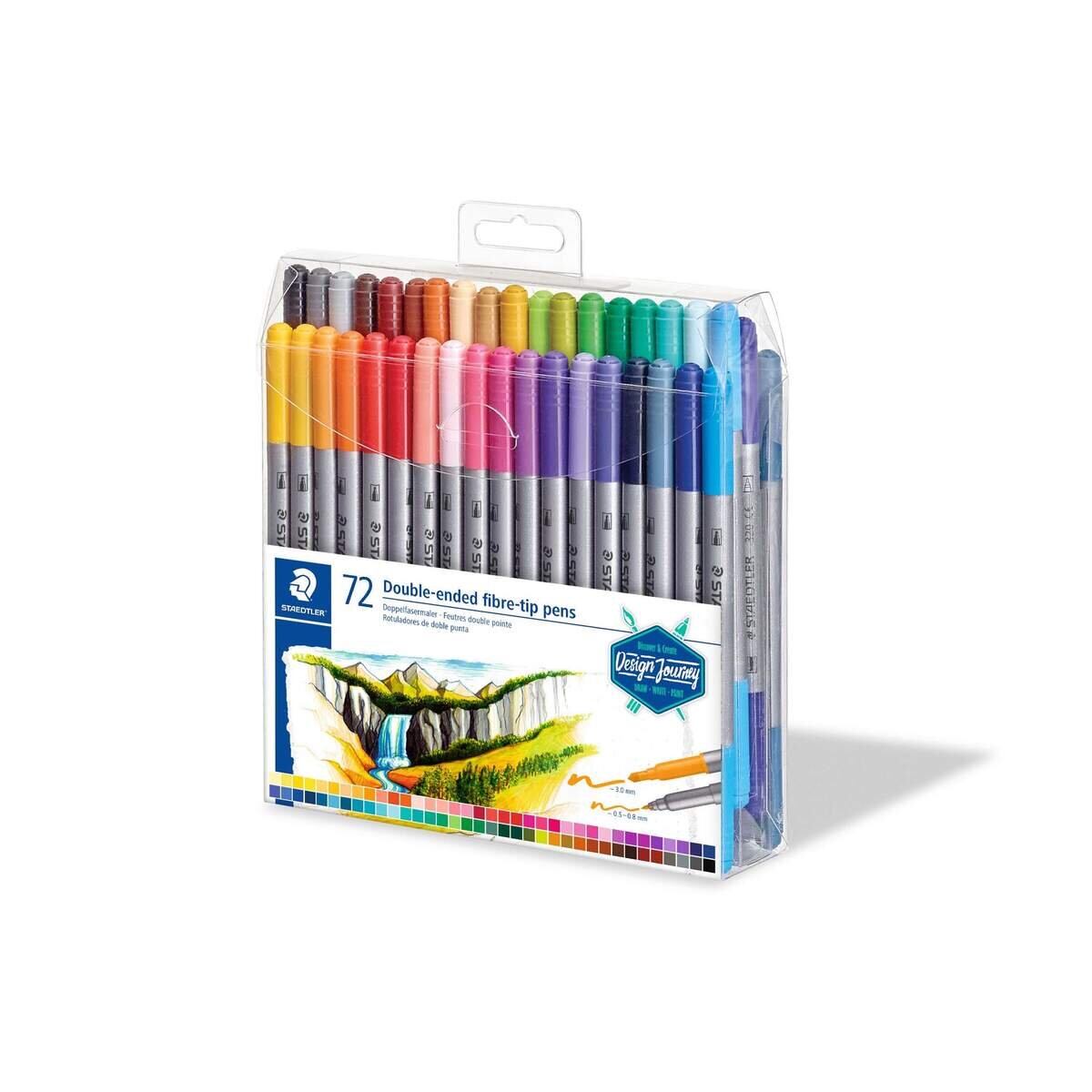 STAEDTLER® Doppelfasermaler, 72 Stück