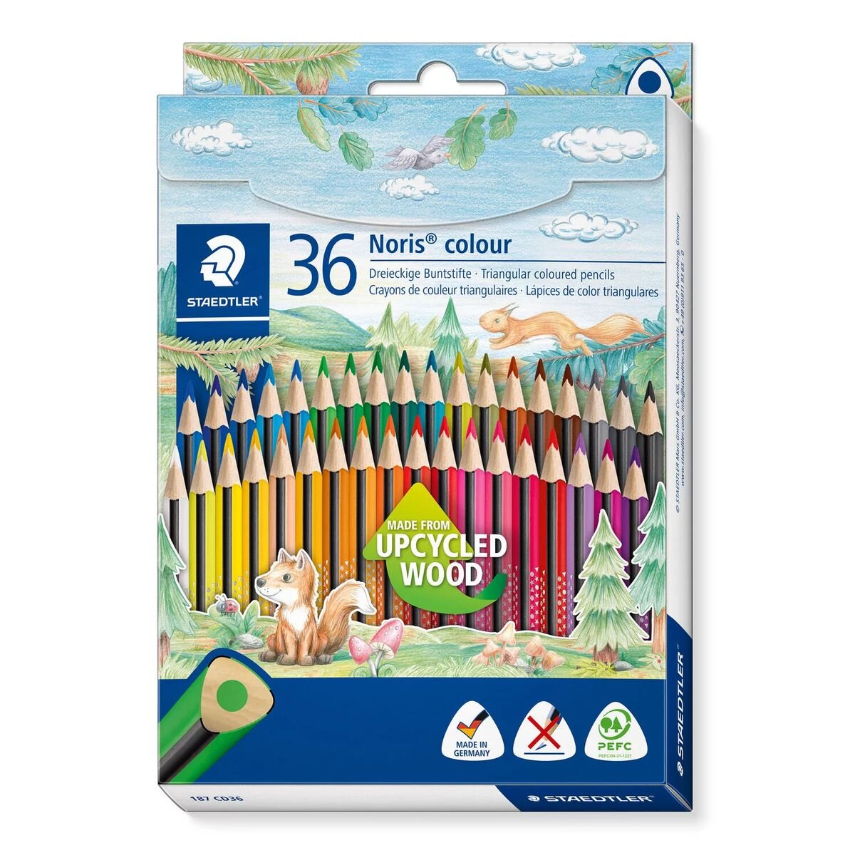 STAEDTLER® Noris® colour 187 Kartonetui mit 36 Buntsitften in sortierten Farben
