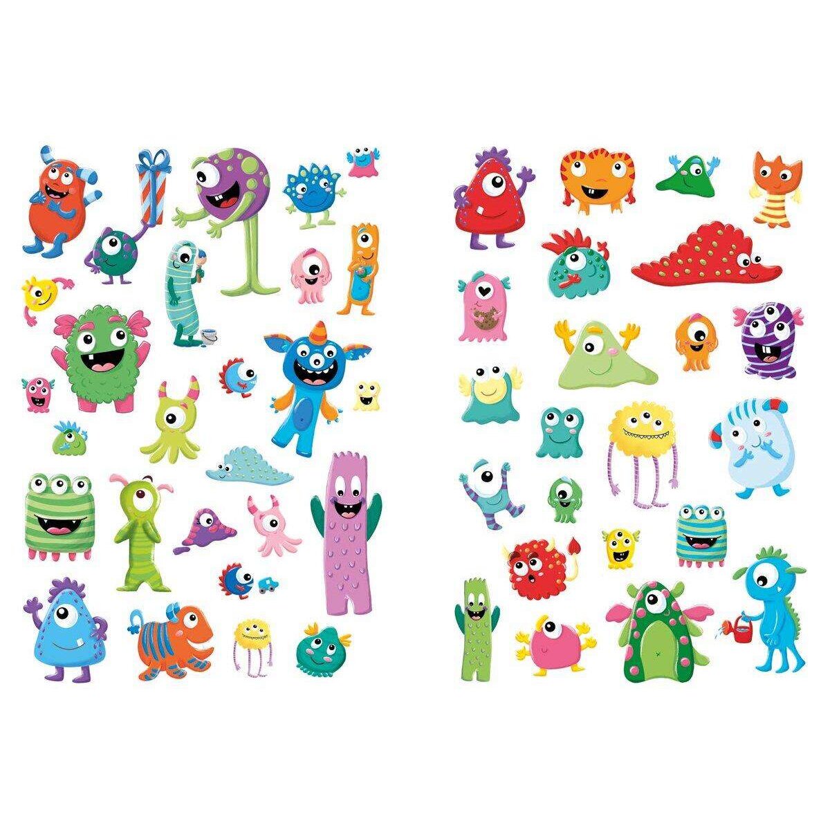 Tessloff Glitzer-Sticker Bastelspaß. Monster