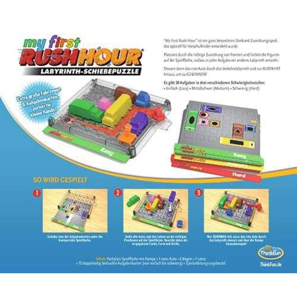 ThinkFun 76443 - My first Rush Hour - Das bekannte Stau-Spiel
