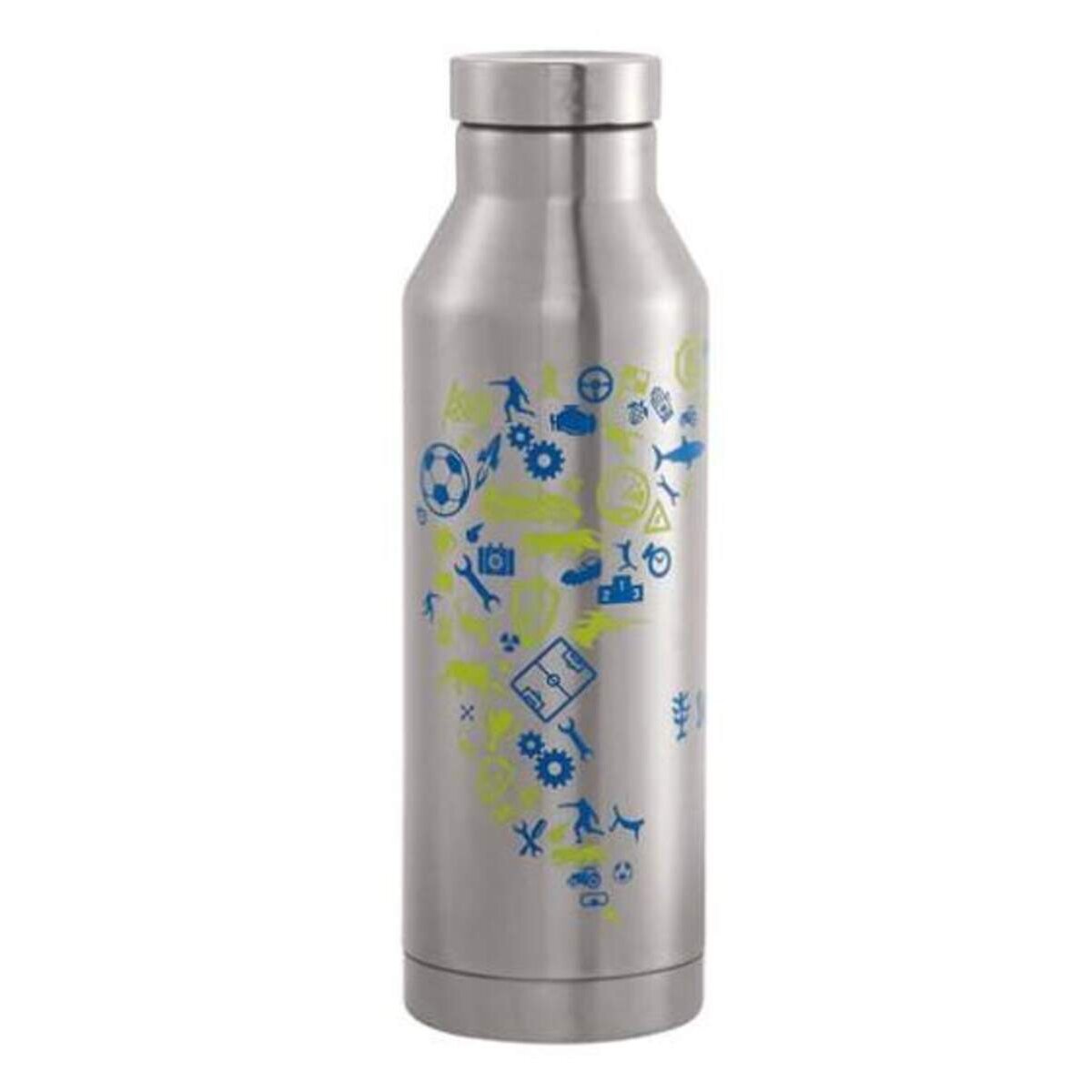 Trinkflasche aus Edelstahl Mizu, 560 ml, Blue & Yellow