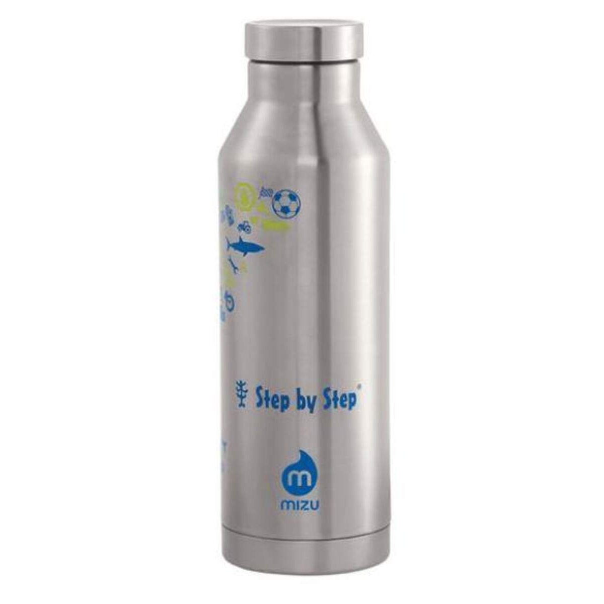 Trinkflasche aus Edelstahl Mizu, 560 ml, Blue & Yellow