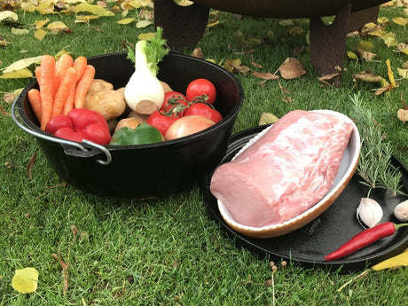 Winterlicher Eintopf im Dutch Oven mit Lummerbraten - Rezept