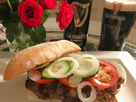 Guinness-Burger  vom Grill – Rezept