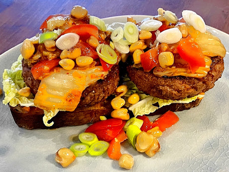 Veganes Kimchi-Burger-Sandwich – Rezept