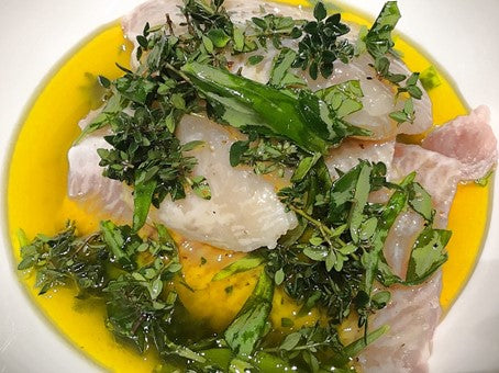 Wels-Filet mit Mangold auf dem Grill zubereitet – Rezept