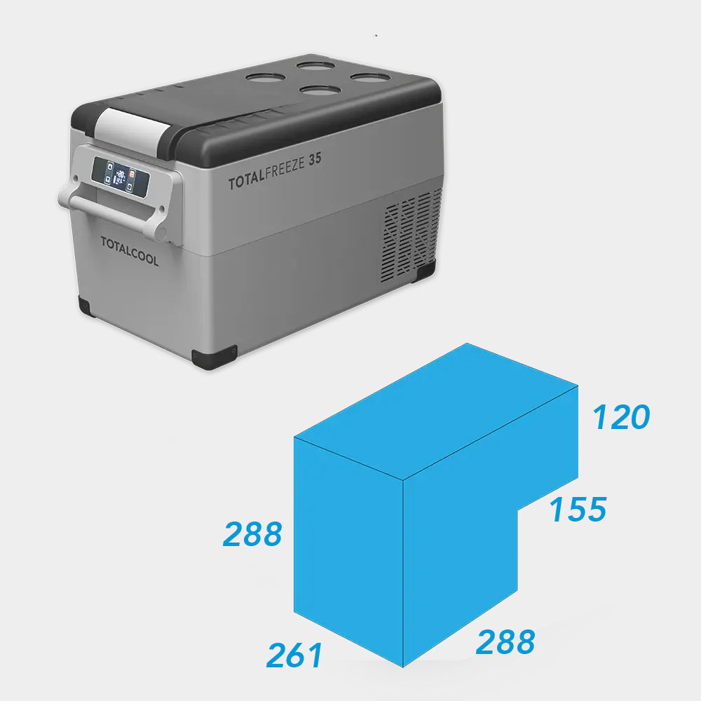 Totalcool Totalfreeze, 12V / 24V / 230V 35Liter Kühlbox mit Kompressor