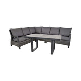 Lesli Living Loungegruppe Prato Forte mit Tisch Prato 140x85cm