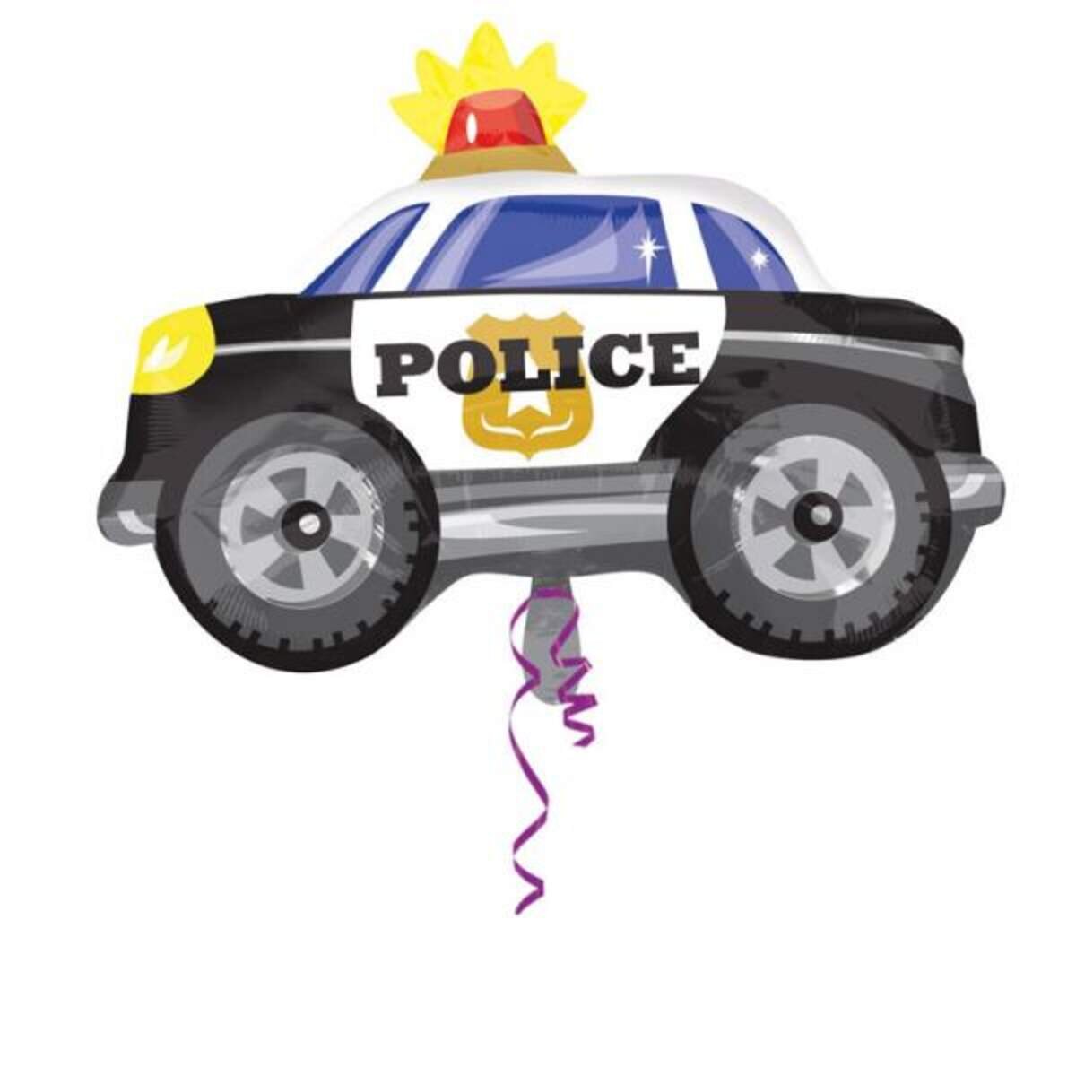 Riethmüller Folienballon Junior Shape Polizeiauto 60x45cm