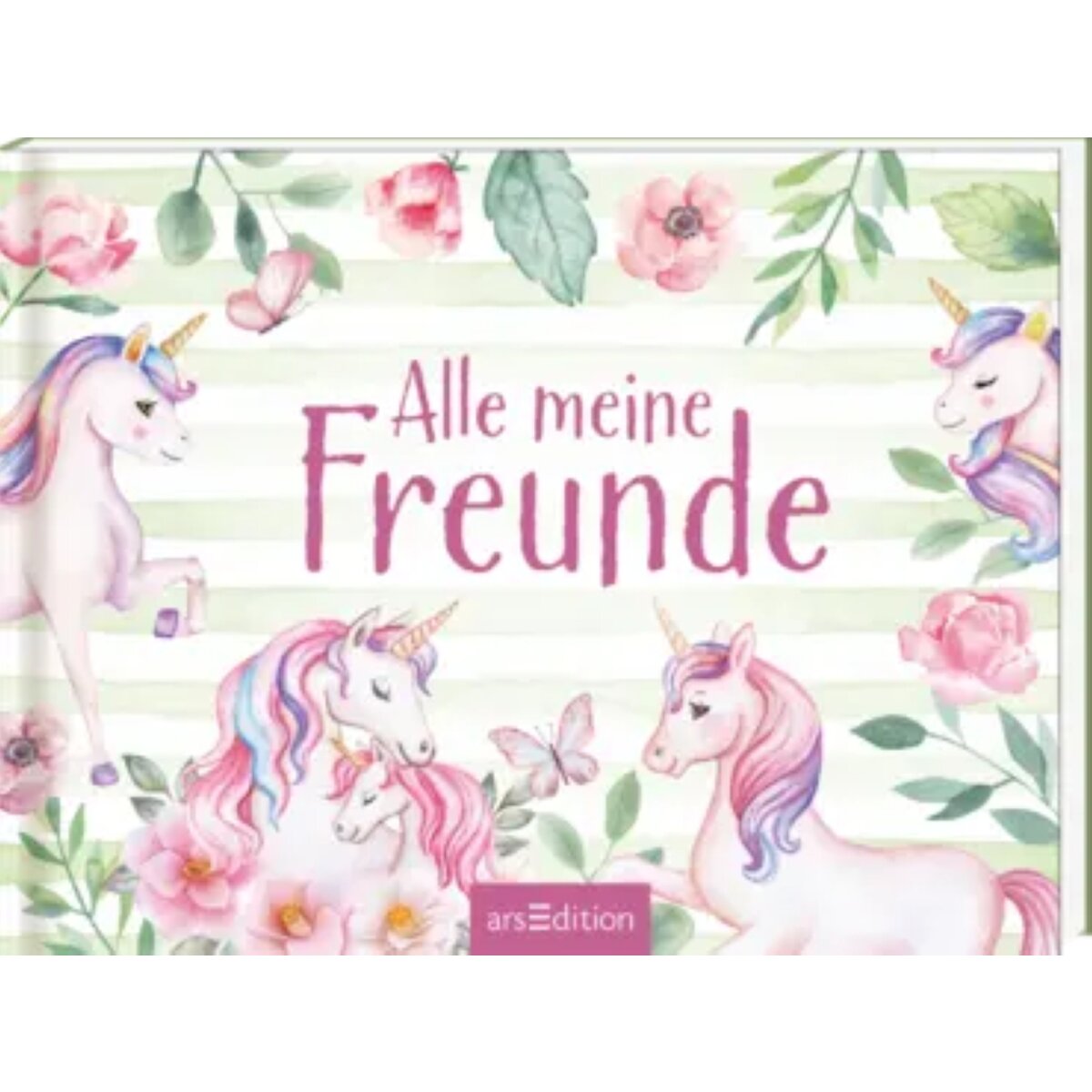 ars Edition Freundebuch Alle meine Freunde Einhorn