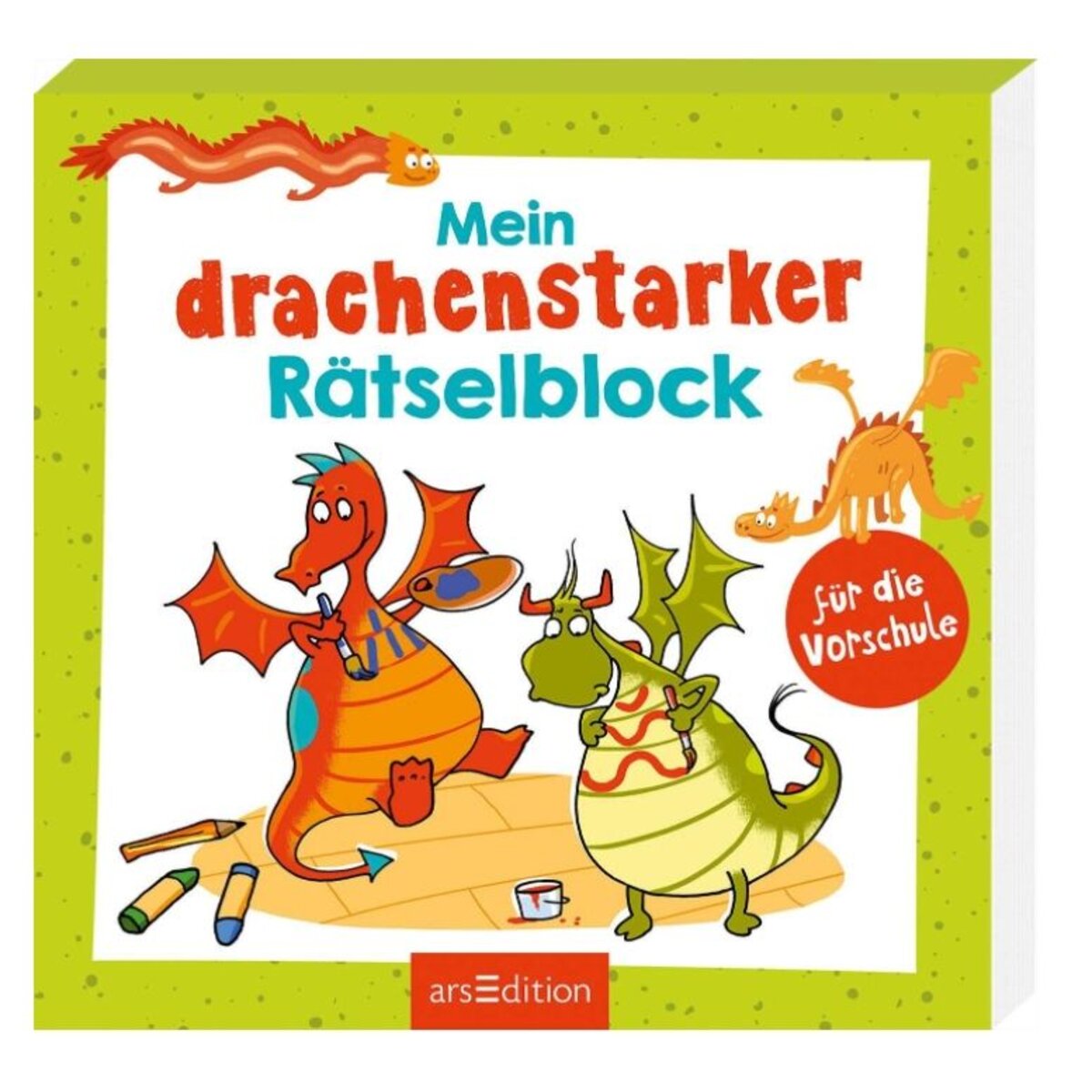 ars Edition Mein drachenstarker Rätselblock für die Vorschule