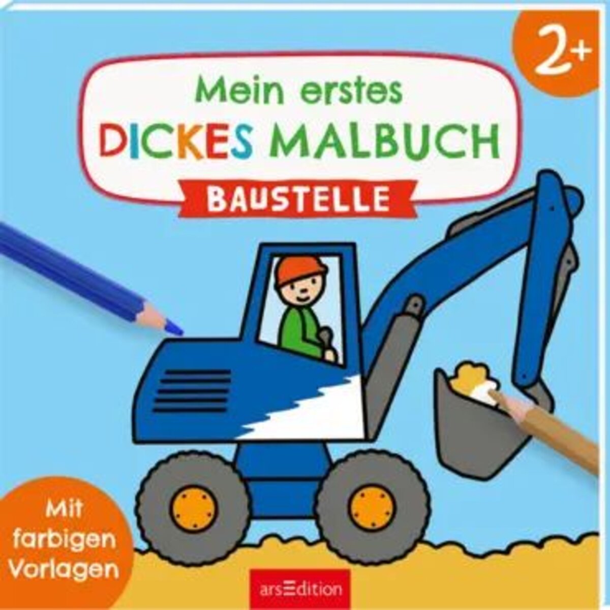 ars Edition Mein erstes dickes Malbuch ab 2 – Baustelle