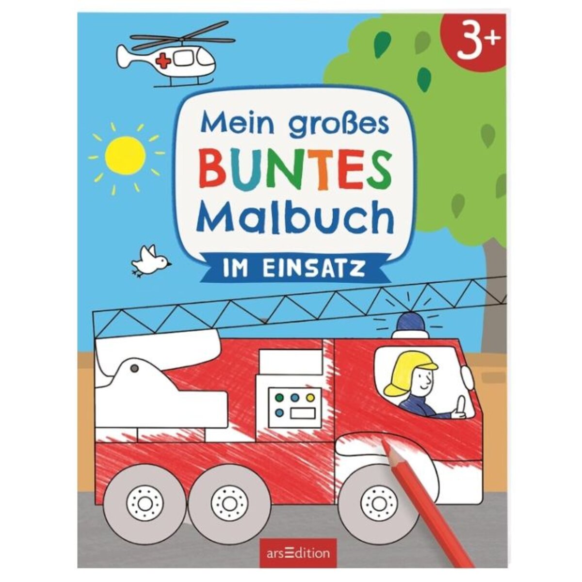 ars Edition Mein großes buntes Malbuch - Im Einsatz