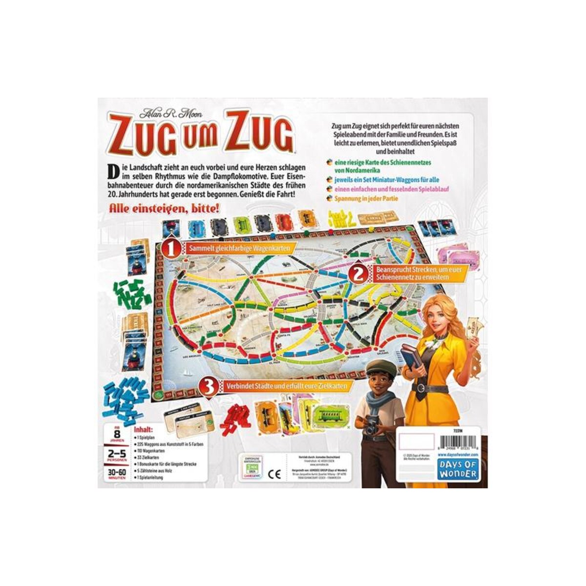 Asmodee Zug um Zug Days of Wonder