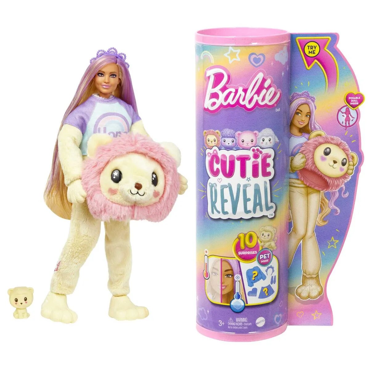 Barbie Cutie Reveal Kuschelweich Serie - Löwe