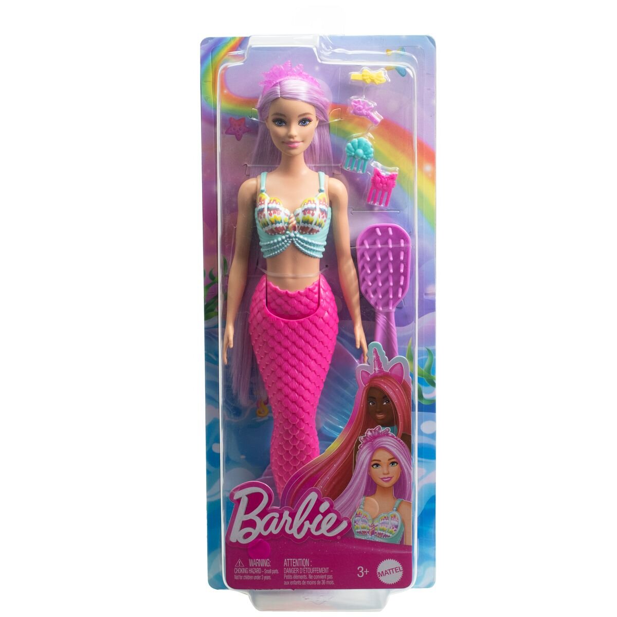 Barbie New Long Hair Fantasy Puppe Meerjungfrau