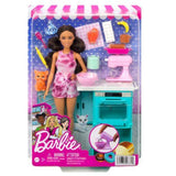 Barbie-Puppe und Küchen-Spielset mit Haustier und Zubehör, Geschenk für Kinder von 3 bis 7 Jahren