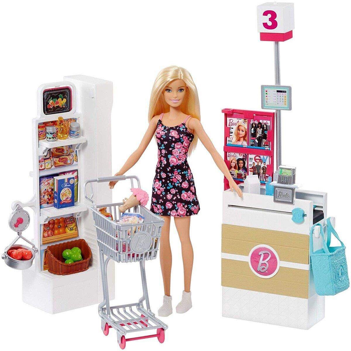 Barbie Supermarkt mit Puppe