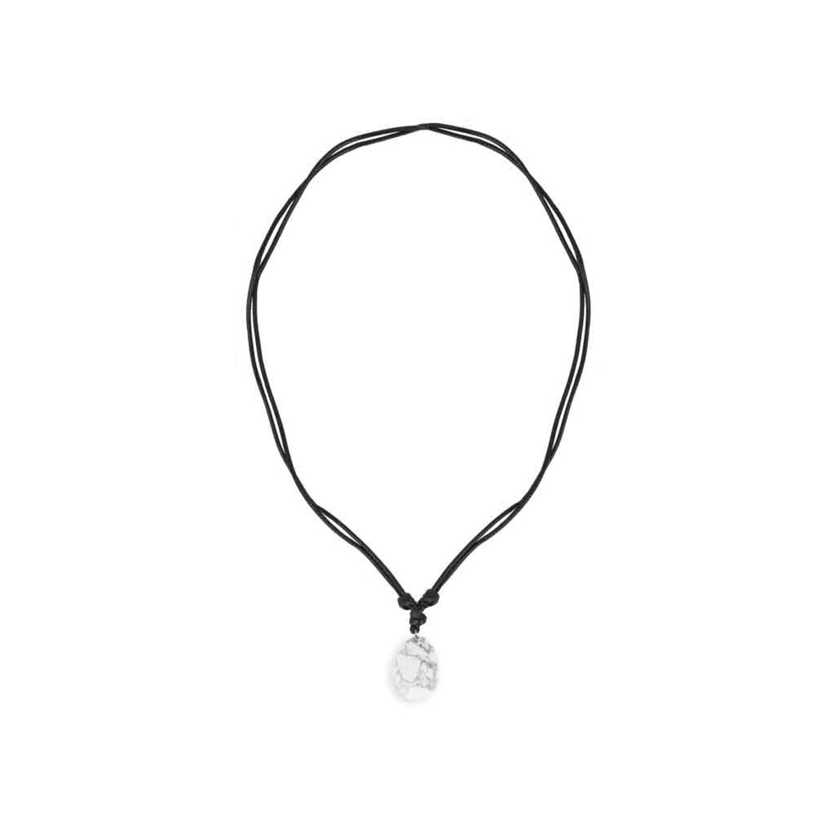 bb Klostermann Kette Edelstein weißer Howlit