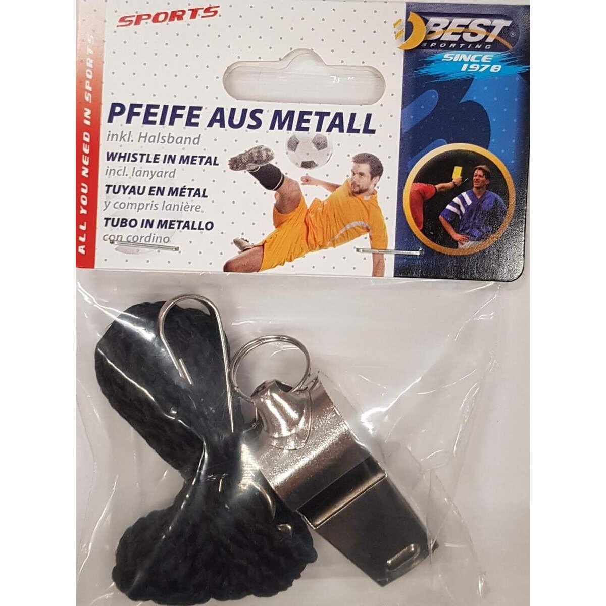 BEST Sporting  Pfeife aus Metall incl. Halsband