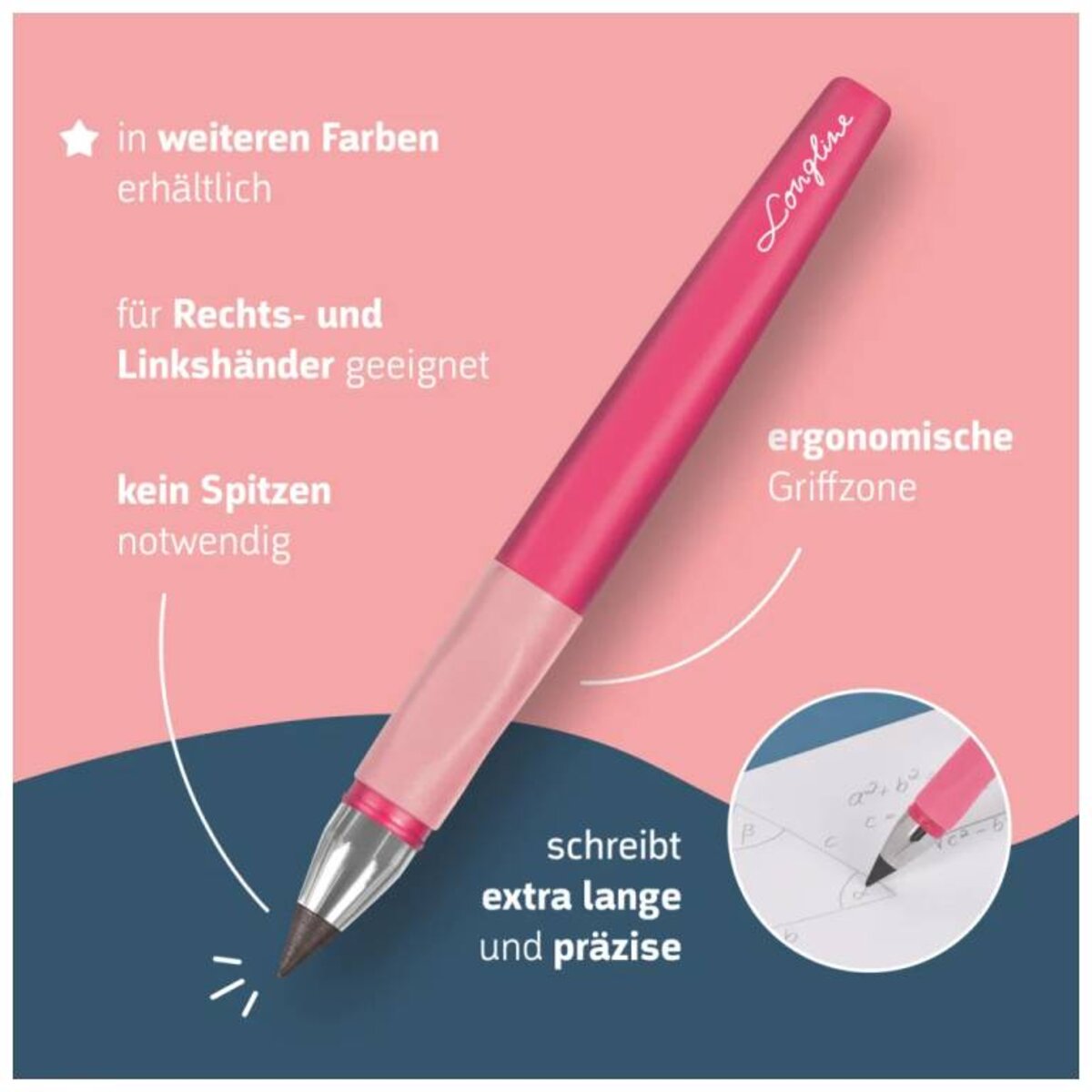 BRUNNEN Bleistift REMOVE Longline Colour Code H tulip rosa