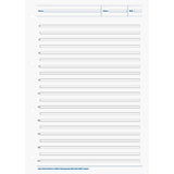BRUNNEN Kieser-Block A4, 50 Blatt, gelocht, Lineatur 3