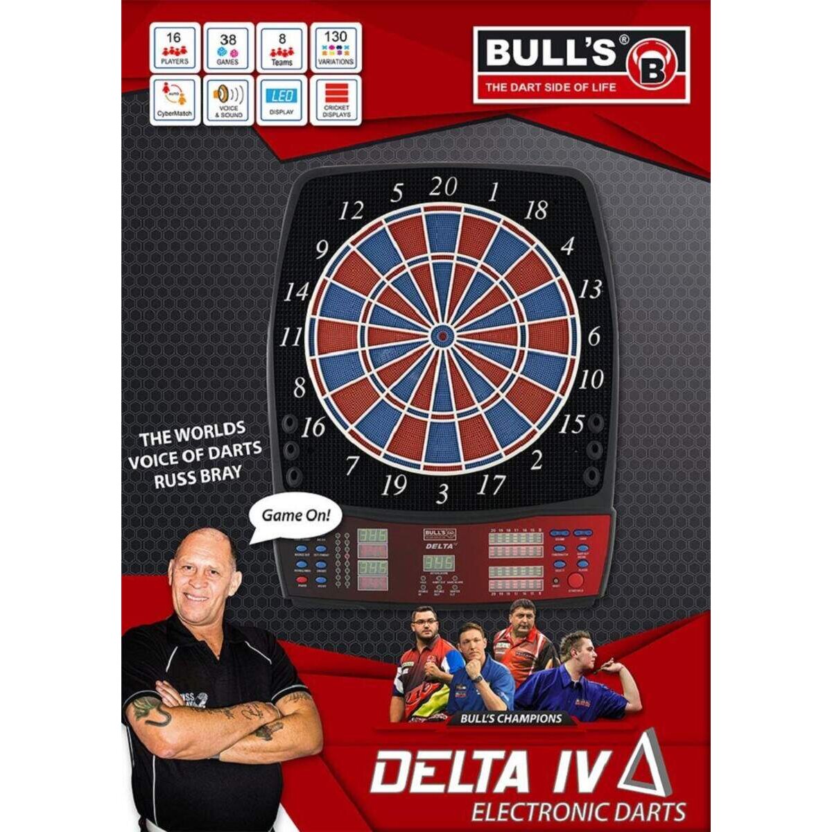 BULLS Darts Delta IV RB Sound Elektronik Dartboard