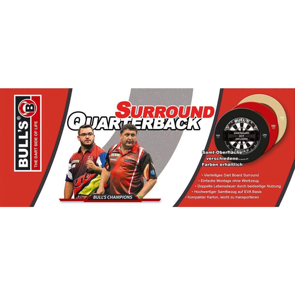 BULLS Darts Quarterback EVA Dart Board Surround schwarz