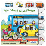 Carlsen Auto, Fahrrad, Bus und Bagger: Erstes Fahrzeugbuch für Kleine ab 1