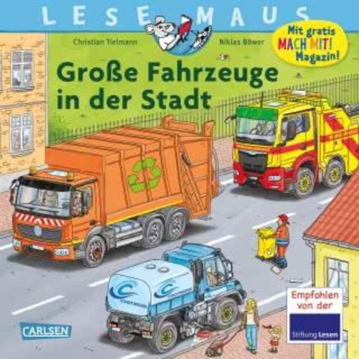 Carlsen LESEMAUS 188: Große Fahrzeuge in der Stadt