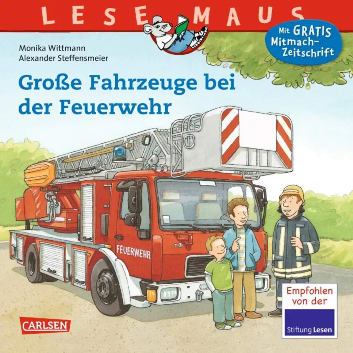 Carlsen Verlag LESEMAUS 122: Große Fahrzeuge bei der Feuerwehr