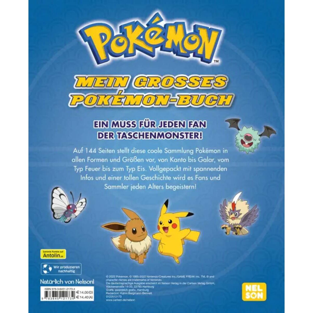 Carlsen Verlag Pokemon: Mein großes Pokemon-Buch