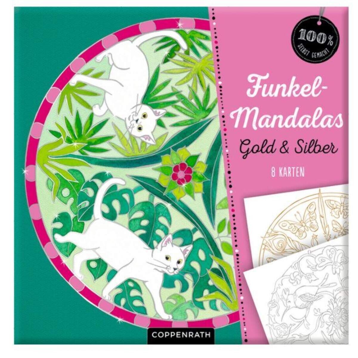 Coppenrath Funkel-Mandalas Gold & Silber - 8 Karten