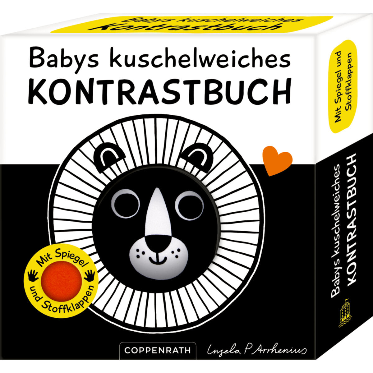 Coppenrath Verlag Babys kuschelweiches Kontrastbuch Kuckkuck kleiner Löwe