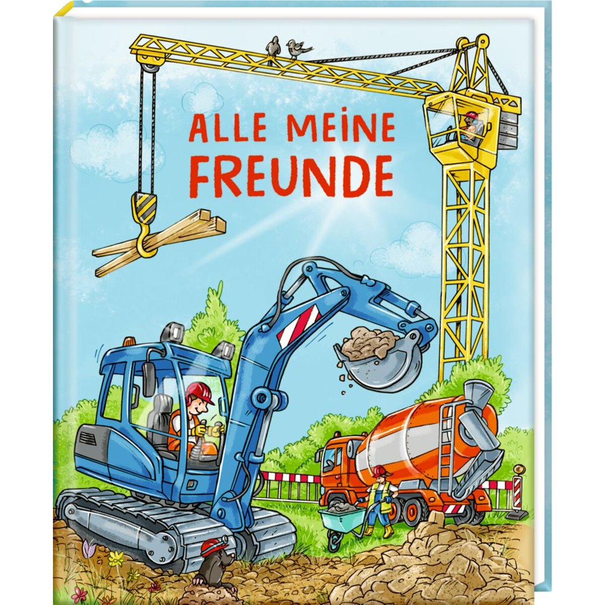 Coppenrath Verlag Freundebuch: Baustelle - Alle meine Freunde (Buchbonus)