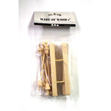 Creativ Company Ski mit Stöcken aus Holz, 3 Paar, 11 x 3,8 cm