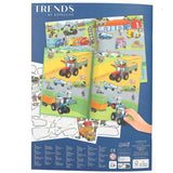 Depesche Create your Action World Stickerbuch mit 270 bunten Stickern