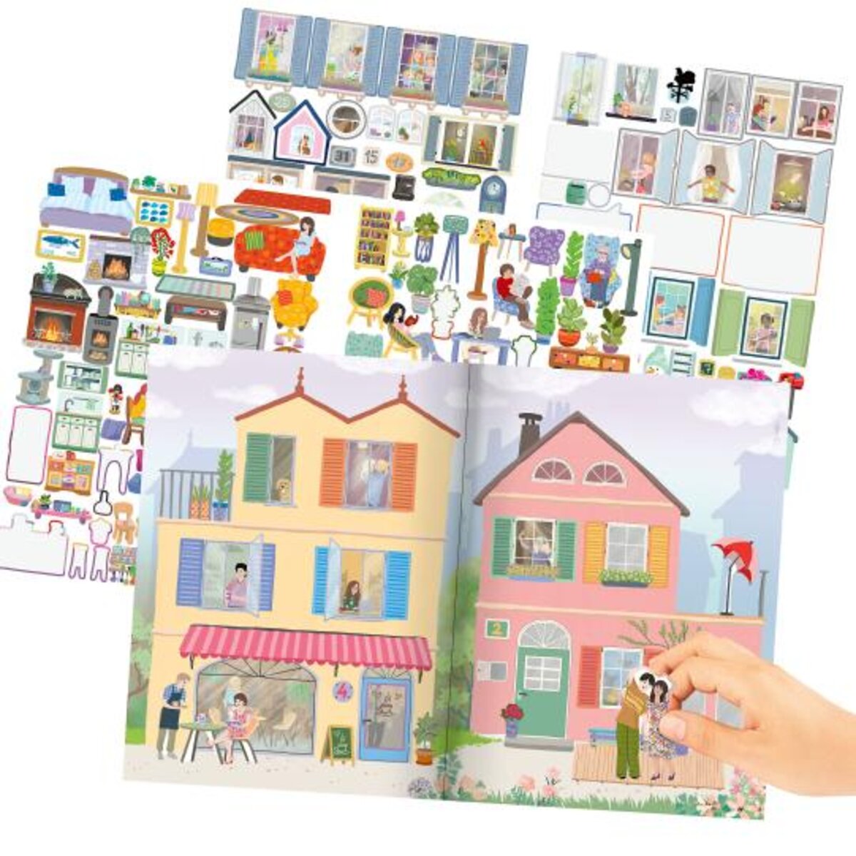 Depesche Create your Sweet Home Stickerbuch mit 420 bunten Stickern