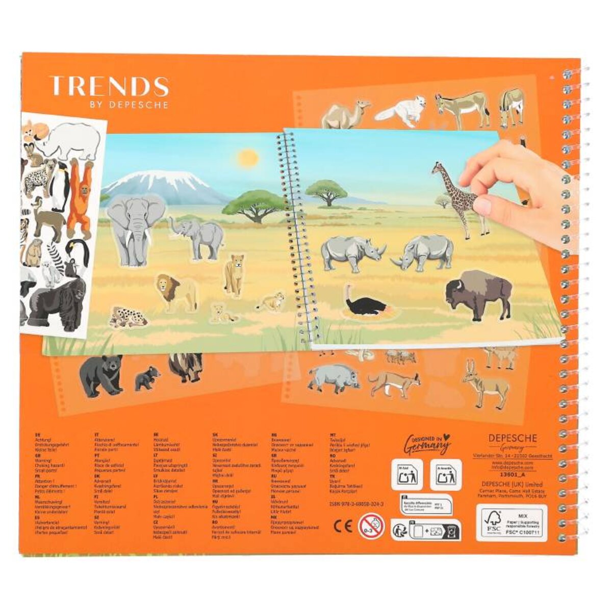 Depesche Create Your Wild Life mit Flock Stickern