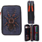 Depesche Dino World 2-fach Federtasche mit Spinne