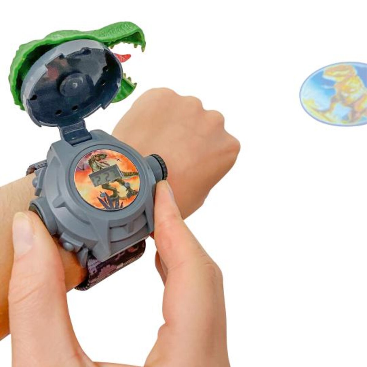 Depesche Dino World Armbanduhr mit eingebautem Projektor f. Dinobilder