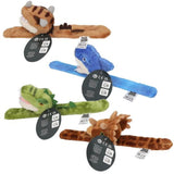 Depesche Dino World Klipp Klapp Armband Plüsch,1 Stück, 4-fach sortiert