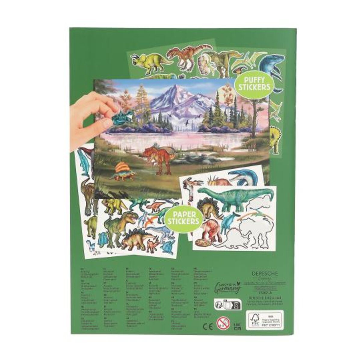 Depesche Dino World mit Puffy Stickern